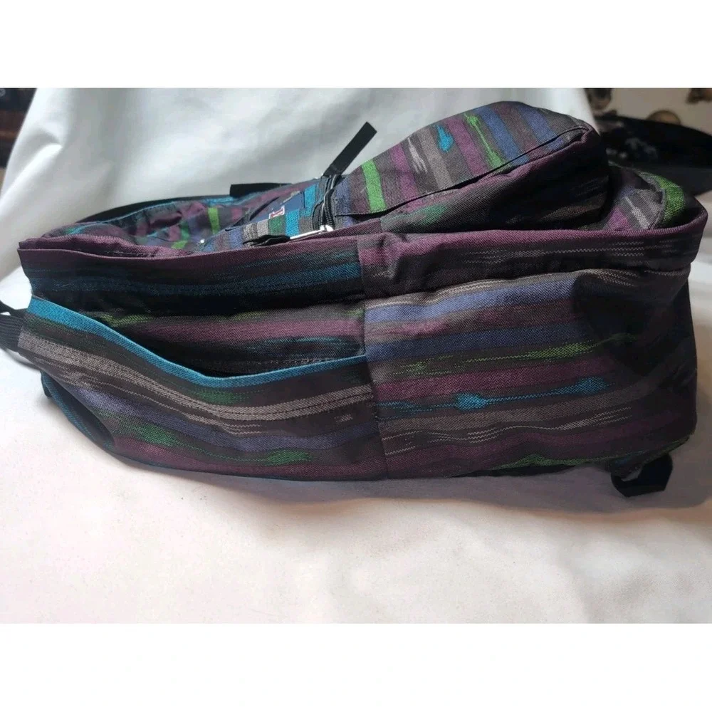 Jansport TDN7 Student Backpack Bookbag Multi Color Stripes 17